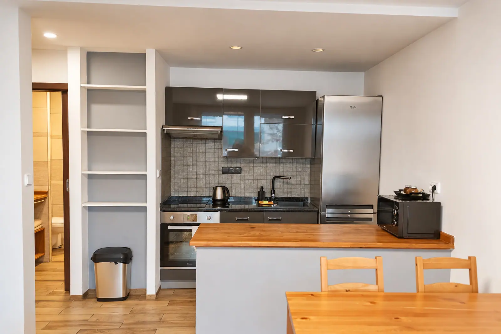 Kuchyňský kout apartmánu